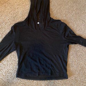 Sheer, cropped long sleeve